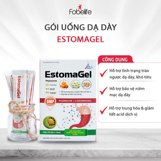 Gói Uống Giảm Nhanh Cơn Đau Dạ Dày, Trào Ngược, Ợ Nóng, Ợ Chua, Đầy Bụng Estomagel Fobe - hộp 20 gói