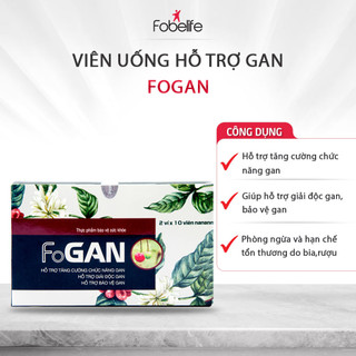 Viên Uống Cà Gai Leo FOGAN FOBE Giúp Thải Độc, Mát Gan- Hộp 20 viên