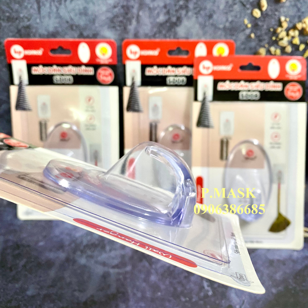 Móc dán tường SD08 Hồng Phát - Móc dán siêu dính đa năng, độ bền cao HOFACO