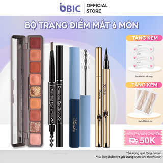 Bộ trang điểm mắt 4 món LAMEILA makeup thần thánh Phấn mắt, Chì kẻ mày, Bút dạ kẻ mắt, Mascara Biccosmetic