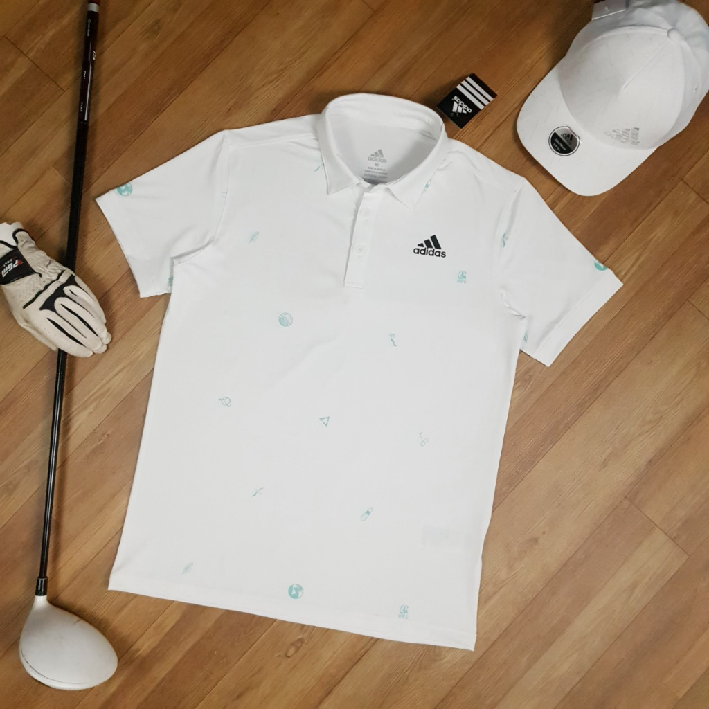 ÁO POLO ADIDAS GOLF MONOGRAM PLAY GREEN