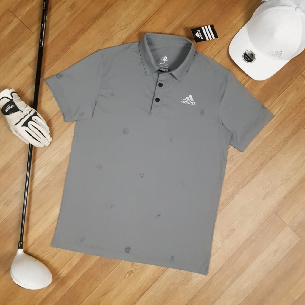 ÁO POLO ADIDAS GOLF MONOGRAM PLAY GREEN