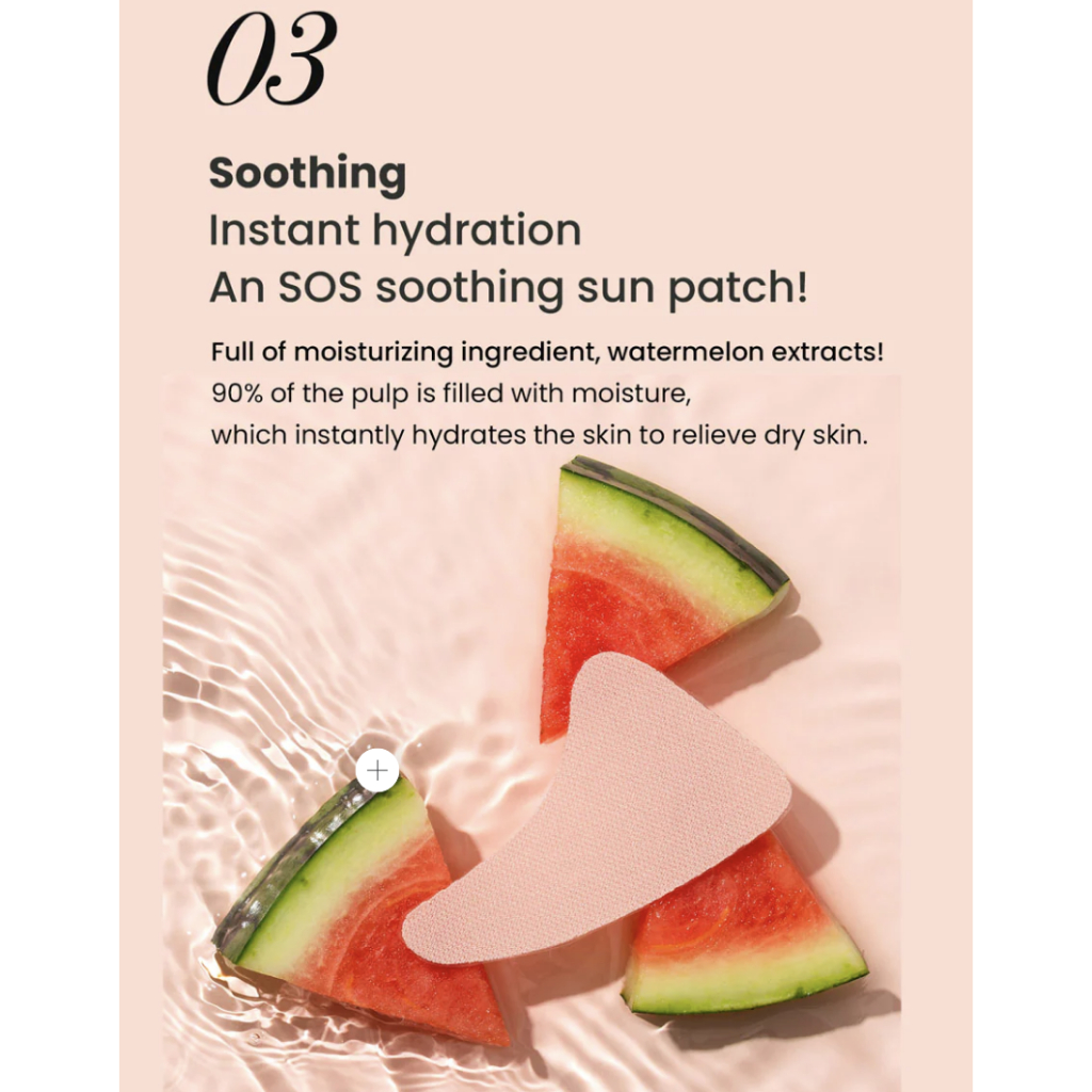 Miếng Dán Chống Nắng Dưỡng Da Dưa Hấu Vùng Mắt và Gò Má HEIMISH Golfer Sun Patch Watermelon Outdoor Soothing