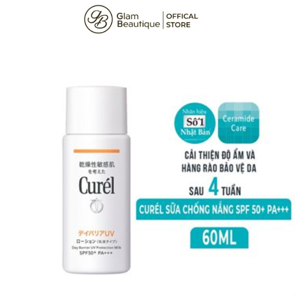 Sữa chống nắng Curél UV Protection Milk SPF 50+ PA+++ 60ml Glam Beautique