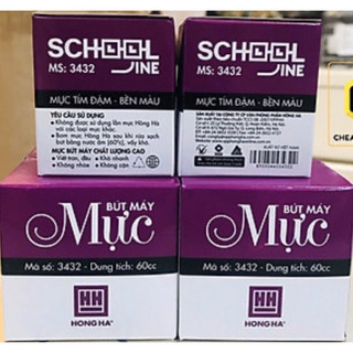 Mực Hồng Hà mầu tím dùng cho bút máy.