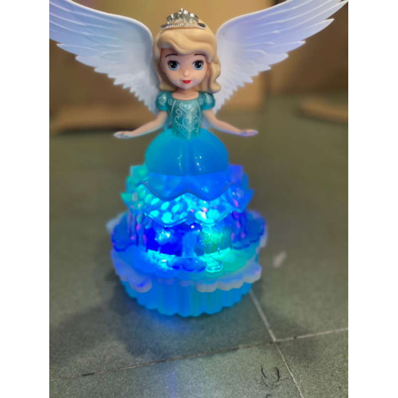 Đồ chơi Lồng đèn Trung thu búp bê côngb chúa Sofia đế sen có cánh Thiên thần di chuyển có nhạc đèn