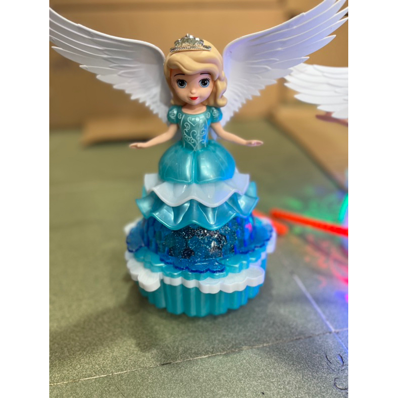 Đồ chơi Lồng đèn Trung thu búp bê côngb chúa Sofia đế sen có cánh Thiên thần di chuyển có nhạc đèn