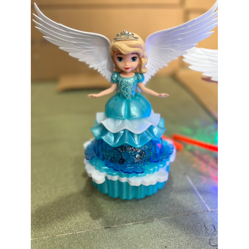 Đồ chơi Lồng đèn Trung thu búp bê côngb chúa Sofia đế sen có cánh Thiên thần di chuyển có nhạc đèn