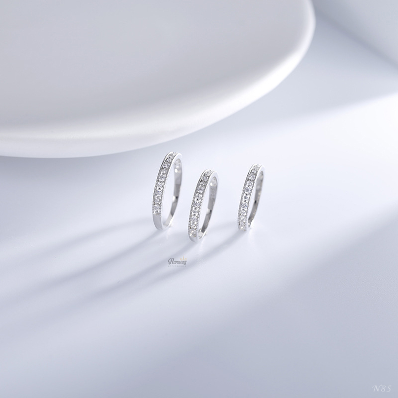 Nhẫn nữ bạc dải đá nhiều size | HARMONY ACCESSORIES N85