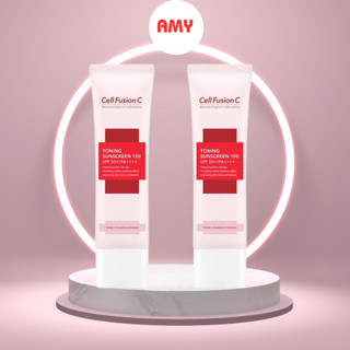 Kem chống nắng Cell Fusion C Hồng Nâng Tông Cho Mọi Loại Da Toning Sunscreen 100 SPF50+ PA +++