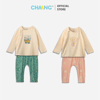 Bộ quần áo dài tay cúc chéo Treasure Chaang