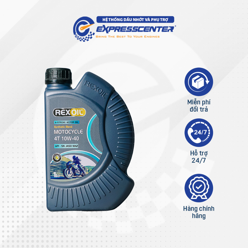Dầu Nhớt Xe Môtô RexOil Blend 10W40 1L