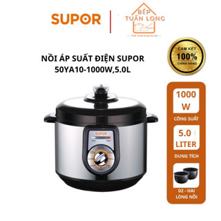 Nồi Áp Suất Điện SUPOR CYYB50YA10VN-100, 5L, 2 Lòng Nồi, Hàng Chính Hãng Bảo Hành 1 Năm