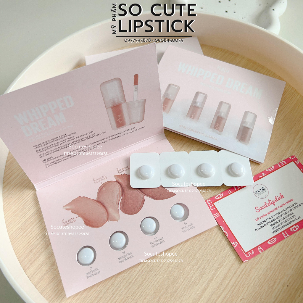 Sample má hồng phấn mắt dạng kem Kaja Whipped Dream Multi-Eye & Cheek Color