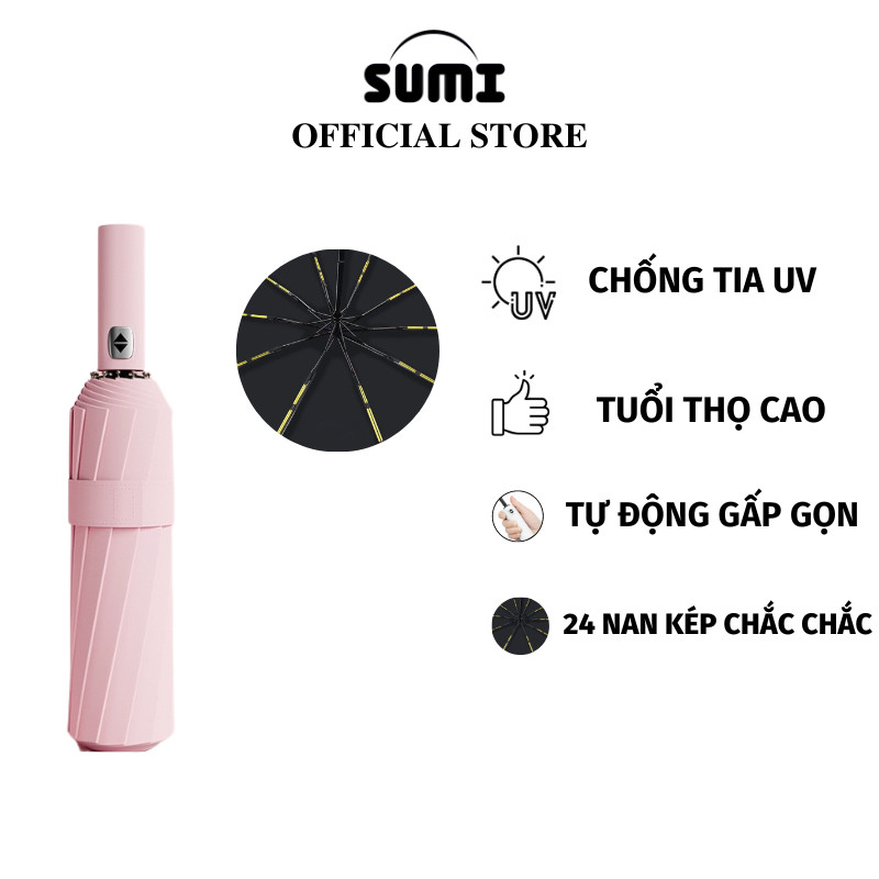 Ô Dù SUMI Dù Che Mưa Nắng Tự Động Đóng Mở 2 Chiều Gấp Gọn Chống Thấm Cực Bền