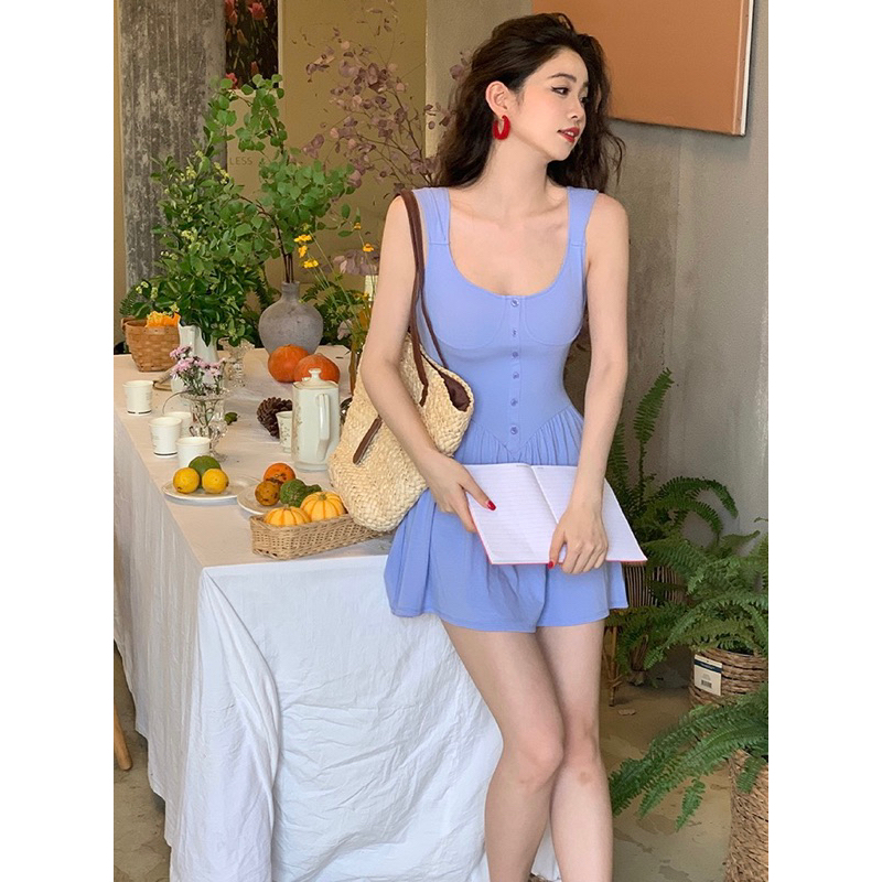 [HÀNG ĐẶT TRƯỚC] Đầm thun trơn #718