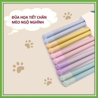 Đũa Ăn Cơm Cao Cấp Hình Chân Mèo Ngộ Nghĩnh - Đũa Ăn Cơm Chống Trượt Chịu Nhiệt Độ Cao Giá Rẻ