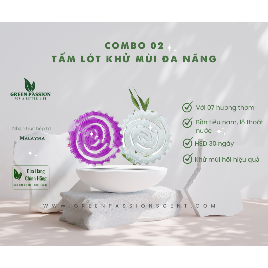 Combo 2 Tấm Lót Khử Mùi Đa Năng ScentPur