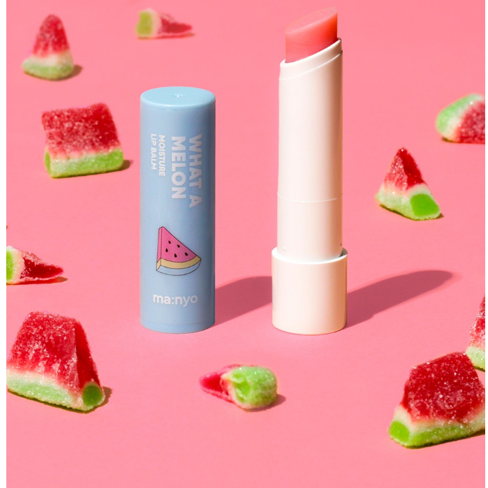 Son dưỡng môi ma:nyo What a Melon Moisture Lip Balm 4g cung cấp độ ẩm cho đôi môi căng bóng