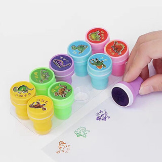 Set 10 con dấu in hình Khủng Long & Công Chúa