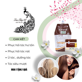 Ủ tóc collagen Karseell 500ml siêu mượt phục hồi tóc hư tổn CAM KẾT CHÍNH HÃNG [ Có tem cod chống giả ]