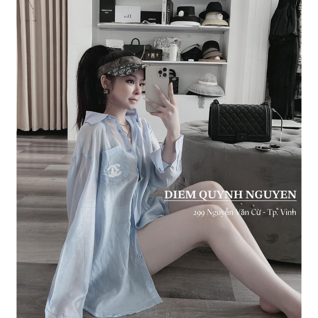 Áo Chà Neo Tơ Nhật Form Rộng Sexy Chanh Xả Moonyhanoi HH1