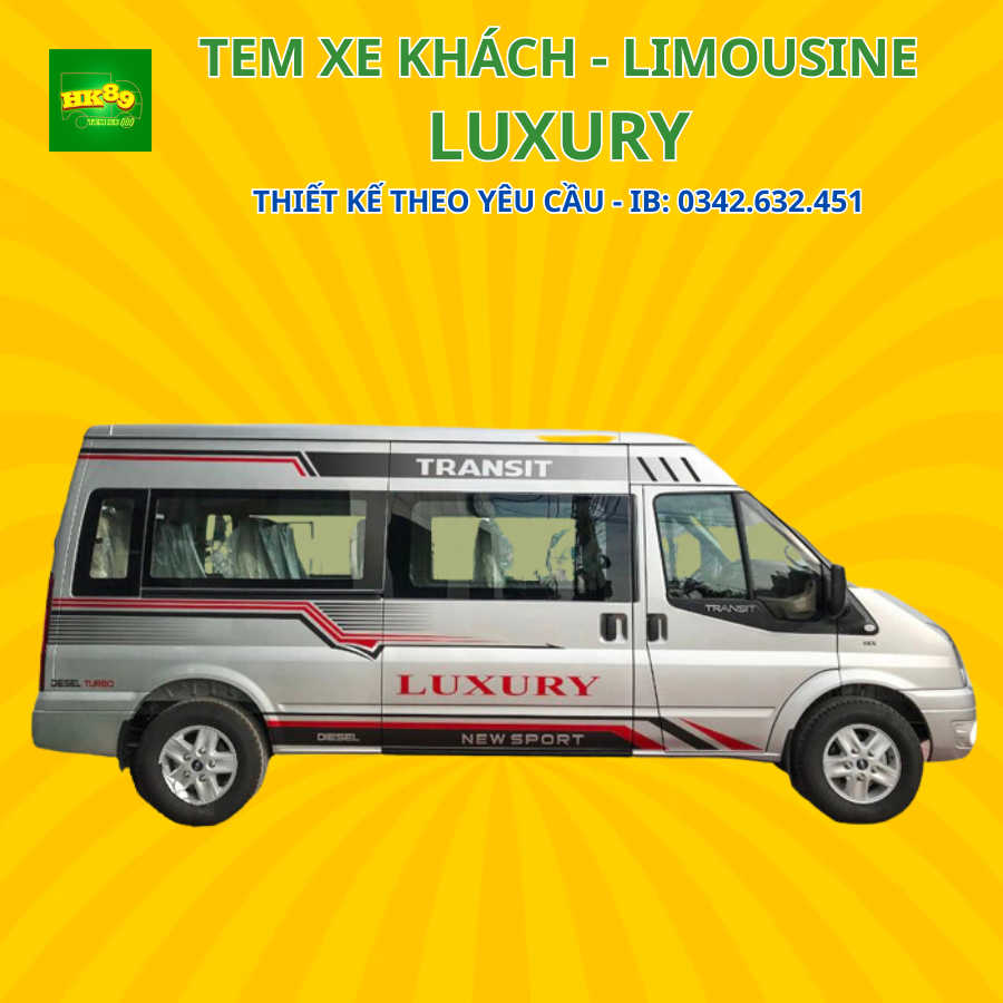 Tem xe chữ LUXURY - Decal Luxury dán ô tô, xe tải phản quang 7 màu