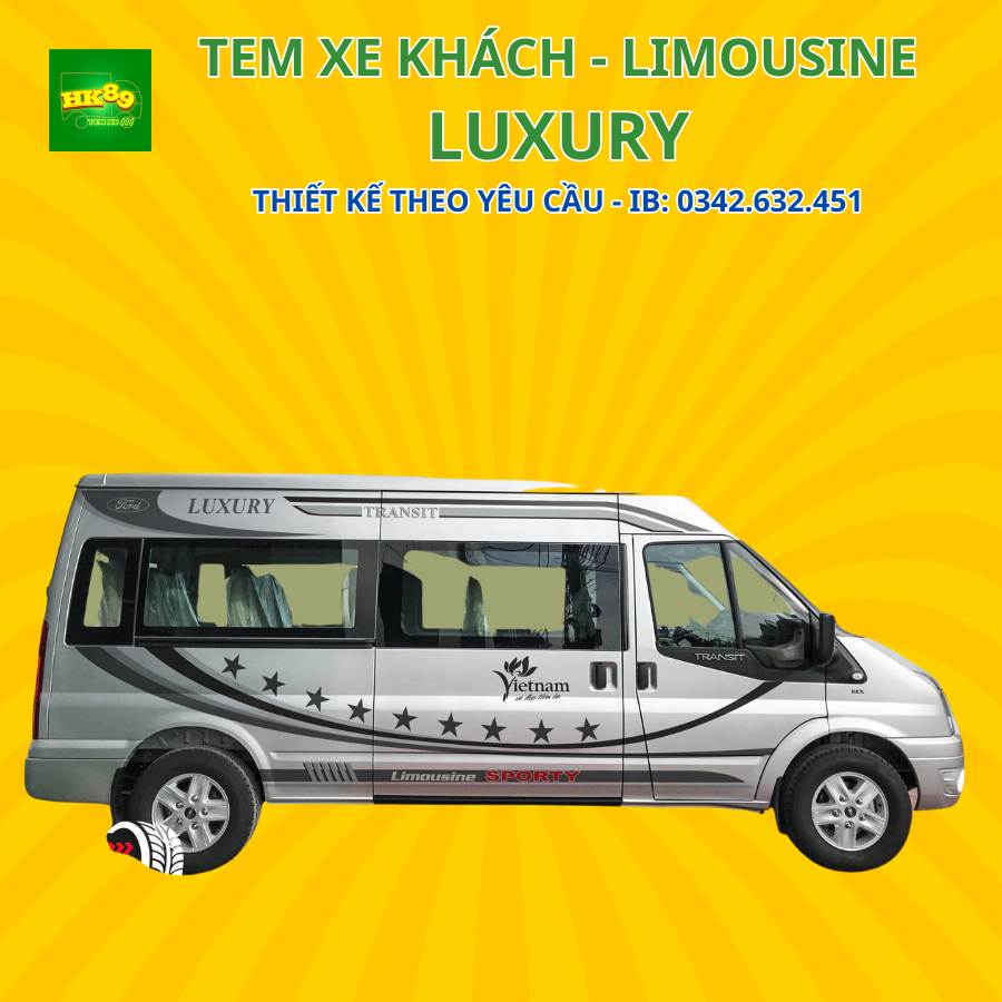 Tem xe chữ LUXURY - Decal Luxury dán ô tô, xe tải phản quang 7 màu