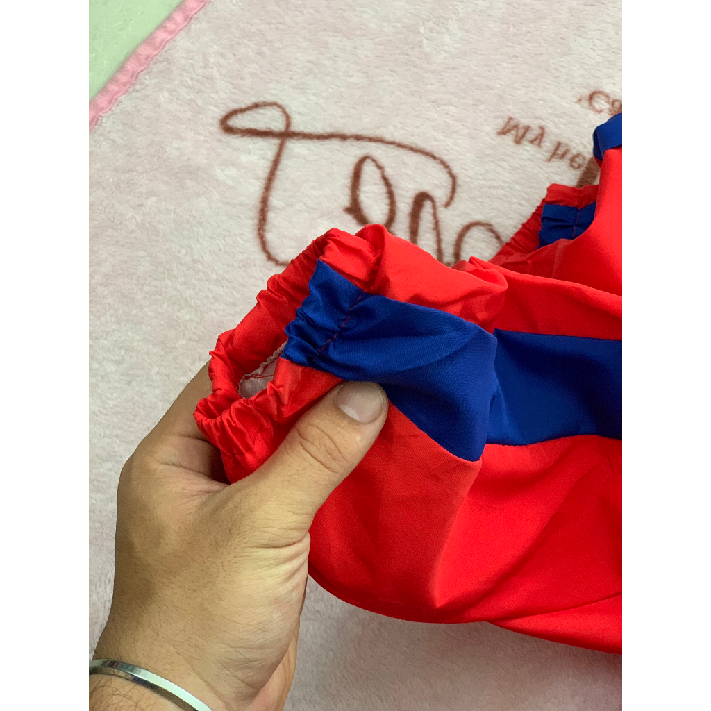 Áo khoác dù hai lớp Đỏ hottrend đi tour phượt cho anh em offteam club ^^