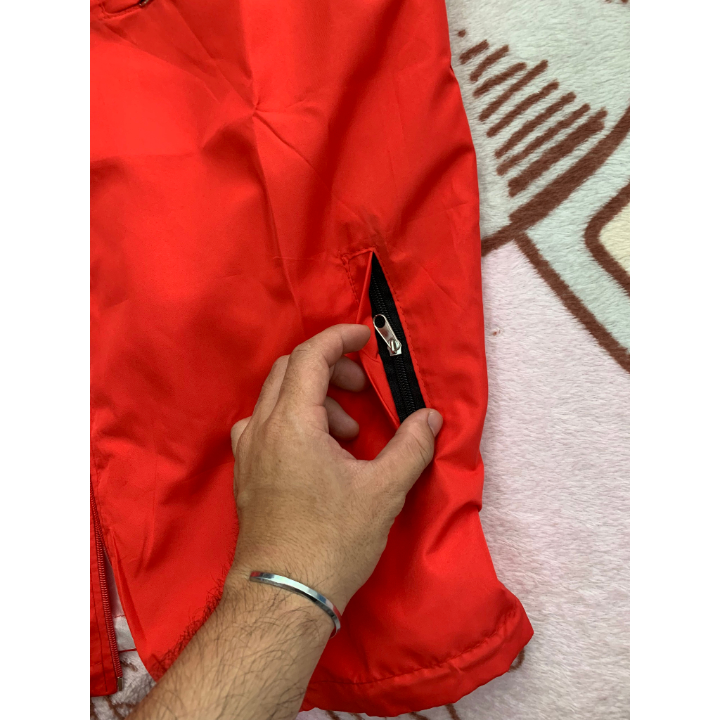 Áo khoác dù hai lớp Đỏ hottrend đi tour phượt cho anh em offteam club ^^