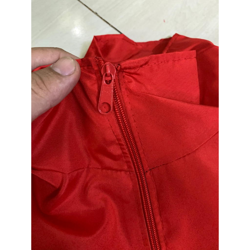 Áo khoác dù hai lớp Đỏ hottrend đi tour phượt cho anh em offteam club ^^