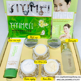 Bộ Yiyimei mãu mới 5in1 dưỡng trắng da, mờ nám tàn nhang