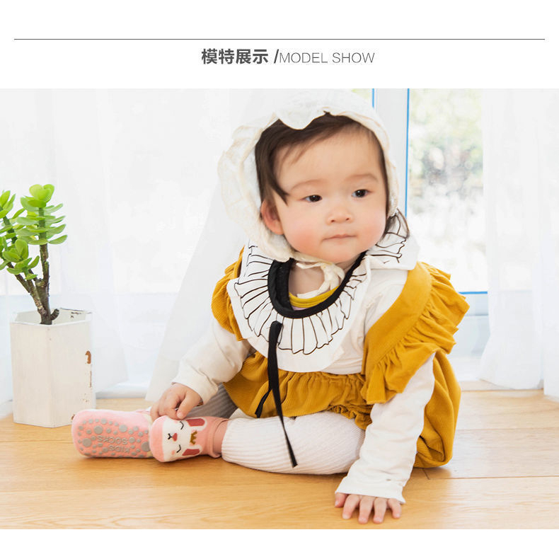 Tất  hài KIDSOCK Cổ Ngắn Hình Thú Siêu Chống Trượt cho bé từ 0-3 tuổi