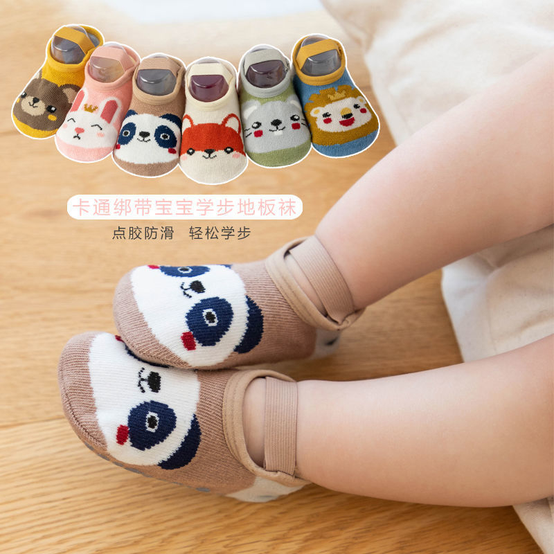 Tất  hài KIDSOCK Cổ Ngắn Hình Thú Siêu Chống Trượt cho bé từ 0-3 tuổi