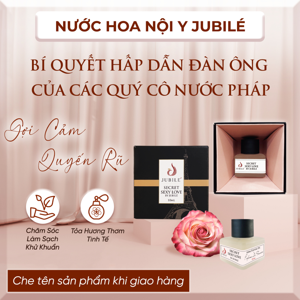 Nước Hoa Vùng Kín Pháp Jubilé Secret Sexy Love Chính Hãng 10ml