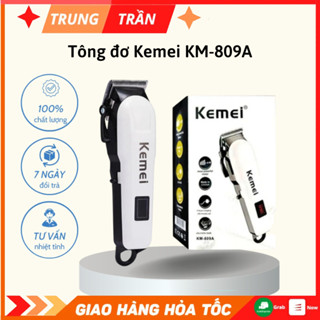Tông Đơ Cắt Tóc Kemei KM-809A Chính Hãng Màn Hình Led Hiển Thị Pin ,Dòng Cao Cấp , Chuyên Nghiệp , Không Dây Tiện Dụng