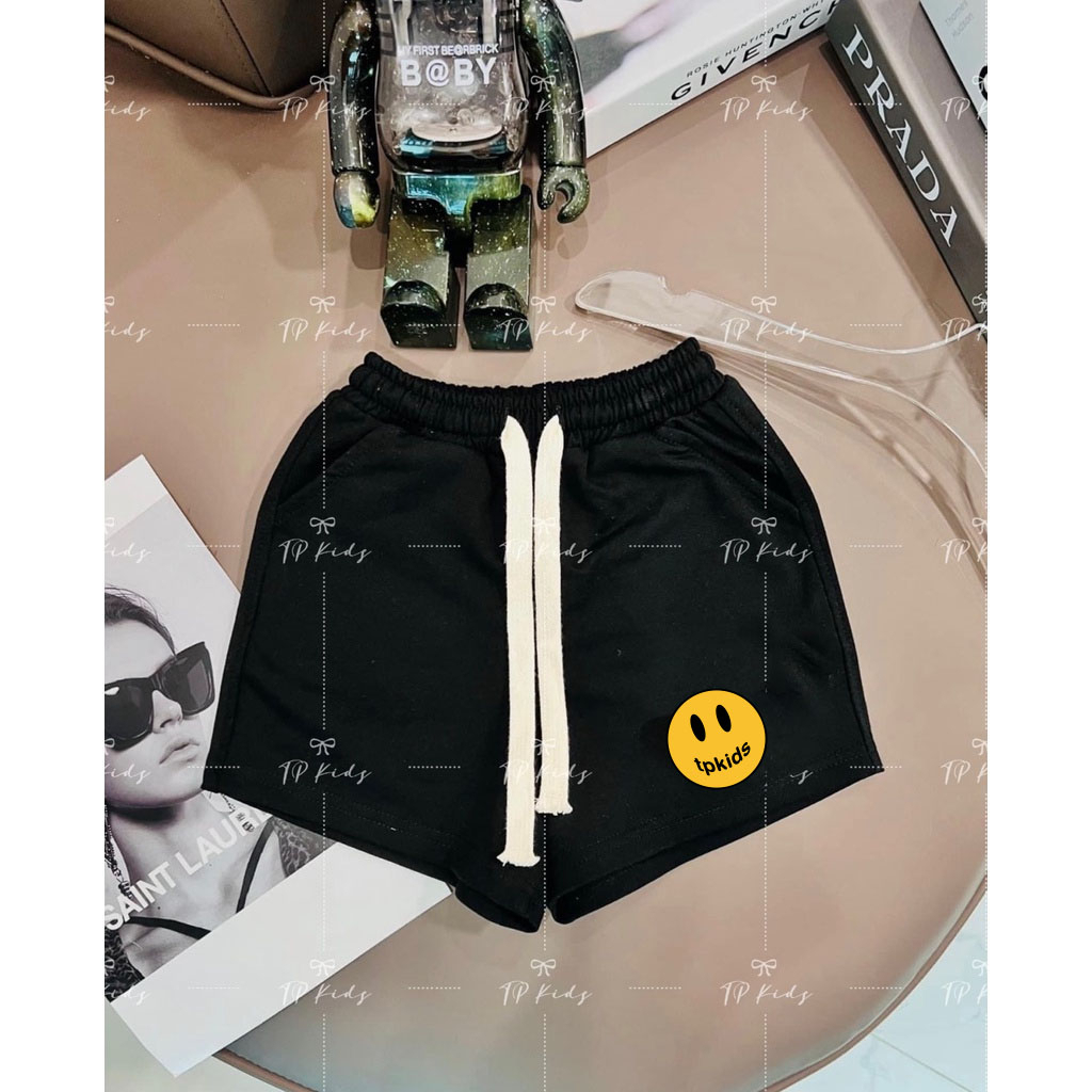 Quần short mặt cười , quần đùi trẻ em unisex, SAMKIDs