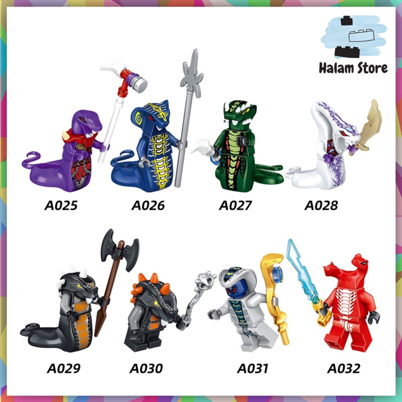 Đồ chơi lắp ráp minifigures Ninjago - Lắp ghép xếp hình nhân vật Oni Lloyd Oni Garmadon Overlord Morro