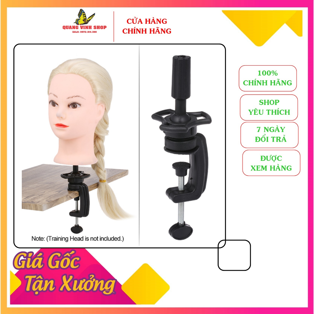 Giá để đầu manocanh kẹp bàn
