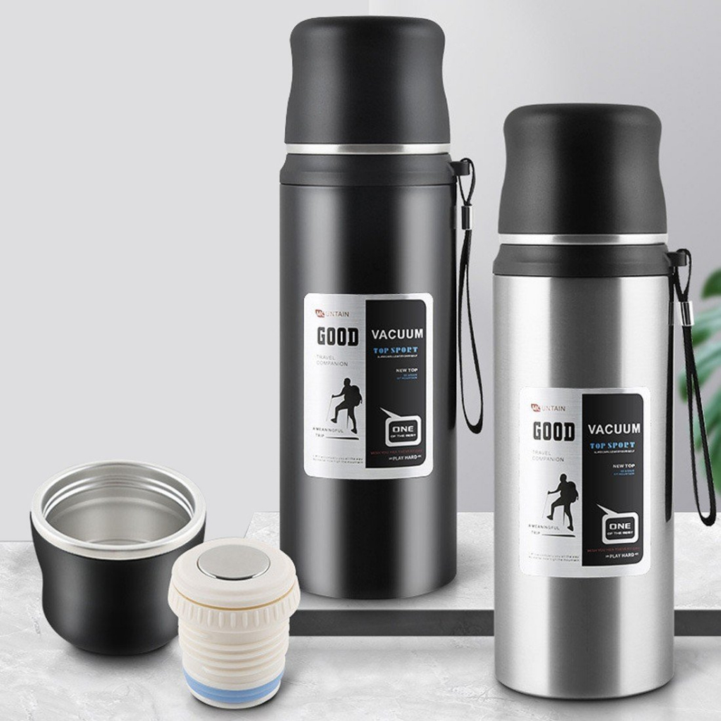 Bình giữ nhiệt dododios 897ml Riga Tumbler LHC4160 - Hàng chính hãng có nút nhấn tự động và quai xách