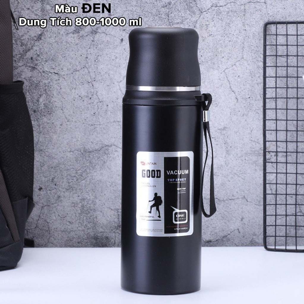 Bình giữ nhiệt dododios 897ml Riga Tumbler LHC4160 - Hàng chính hãng có nút nhấn tự động và quai xách