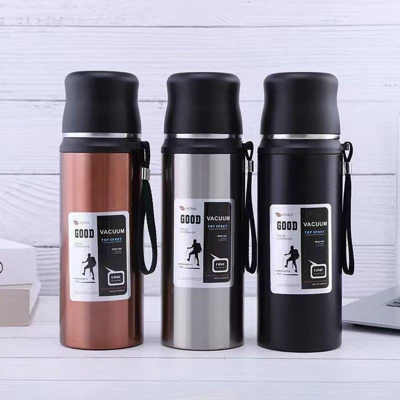 Bình giữ nhiệt dododios 897ml Riga Tumbler LHC4160 - Hàng chính hãng có nút nhấn tự động và quai xách