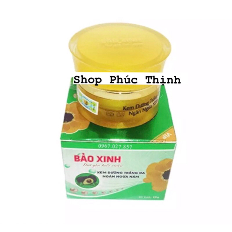 kem Bảo xinh trắng da-ngừa nám hủ xanh lá 20g