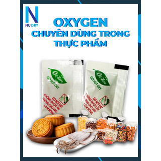 Gói hút ẩm cho Thực phẩm, trái cây, chống ôi thiu túi hút khí oxy 60cc - NU DRY