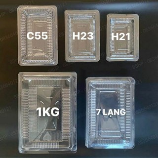 100c hộp nhựa trong 1 lần h21, h23, h50, h55/c55, h07, h53, 7 lạng, 1kg.