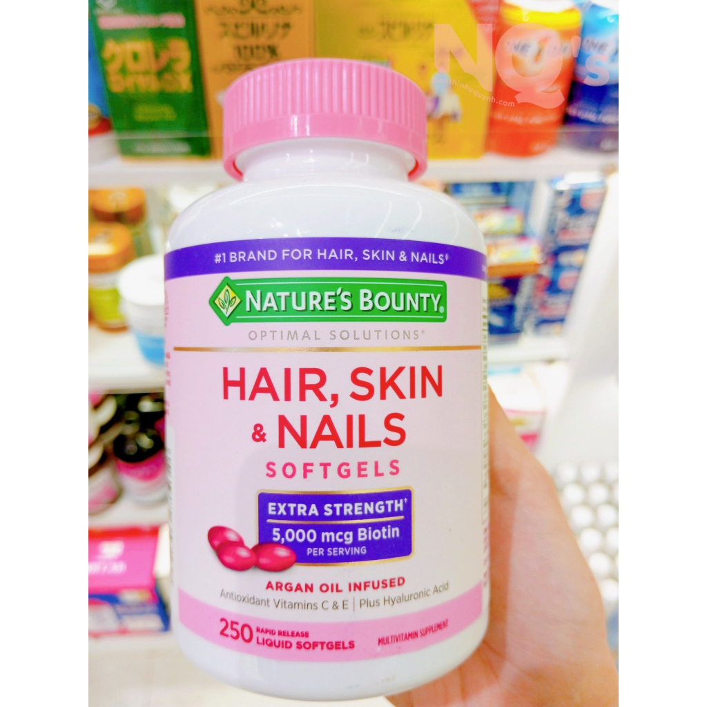 Viên uống Da - Tóc - Móng Nature’s Bounty Hair Skin & Nail (250 viên)