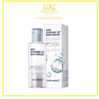 Sữa Dưỡng Trắng, Cân Bằng Ẩm Cho Da SURMEDIC Super Glutathione 100 Bright Emulsion 120ML