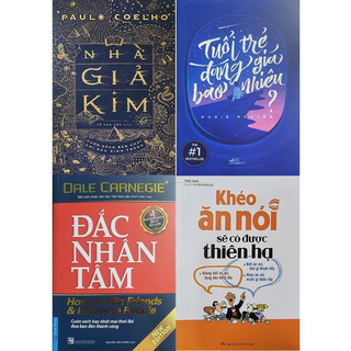Sách - Combo 4 Cuốn Nhà Giả Kim (Bìa Cũ) , Khéo Ăn Nói Sẽ Có Được Thiên Hạ ,Tuổi Trẻ Đáng Giá Bao Nhiêu, Đắc Nhân Tâm