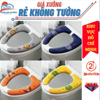  Miếng Dán Hoạt Hình Nhà Vệ Sinh Co Giãn Tiện Dụng/Miếng Lót Ghế Ấm Gia Dụng Thông Dụng