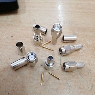 Đầu jack SMA đồng mạ niken nối cáp rg58 rg142 rg400